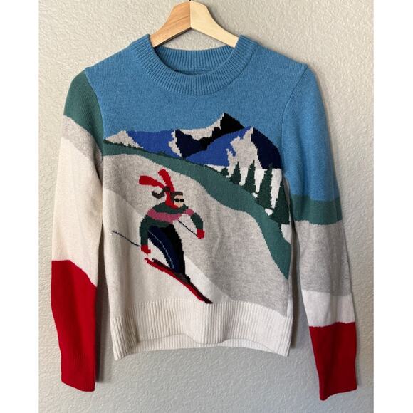 Faherty Mountain Coaster Crewneck Merino Wool Blend Sweater Size XXS - Picture 9 of 12